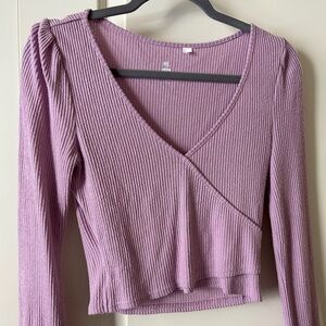 Me to We Long Sleeve Crop Top